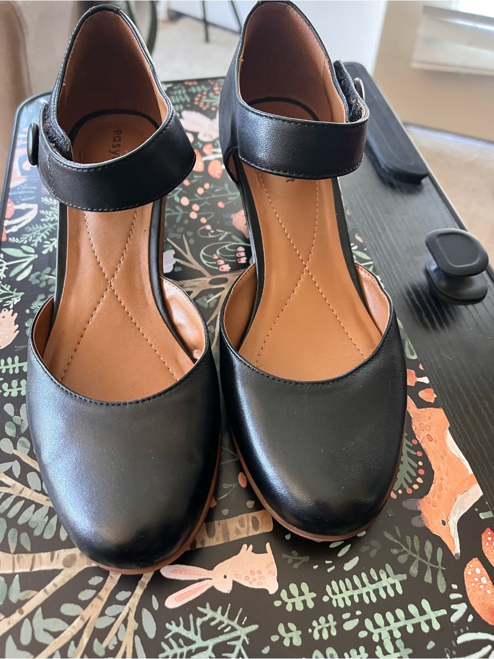 Easy Spirit Clarice Mary Jane - Leather - Dark Brown - Like New